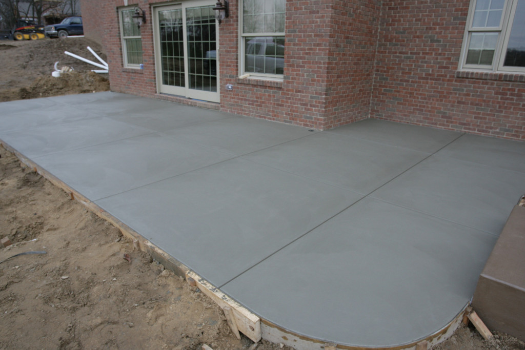 Plain concrete smooth troweled